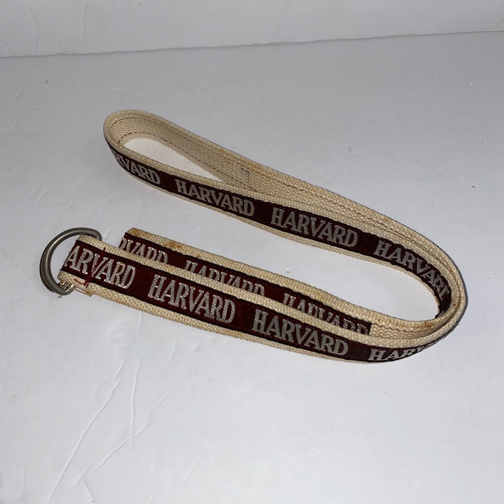 Vintage Harvard Fabric Belt